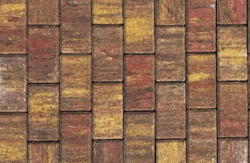 Б.1.П.6 Плитка тротуарная "Брусчатка" 200х100х60 Колормикс Листопад (распродажа)