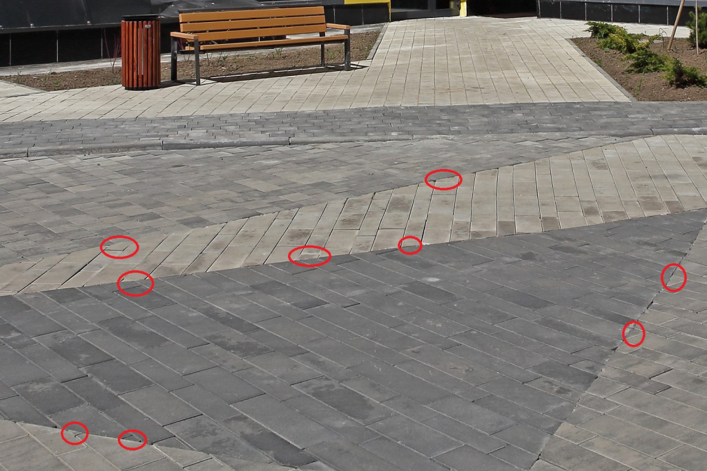 мелкие незакрепленные камни