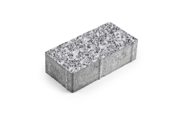 Б.1.П.6 Плитка тротуарная "Брусчатка" 200х100х60 Мрамор Черный с белым