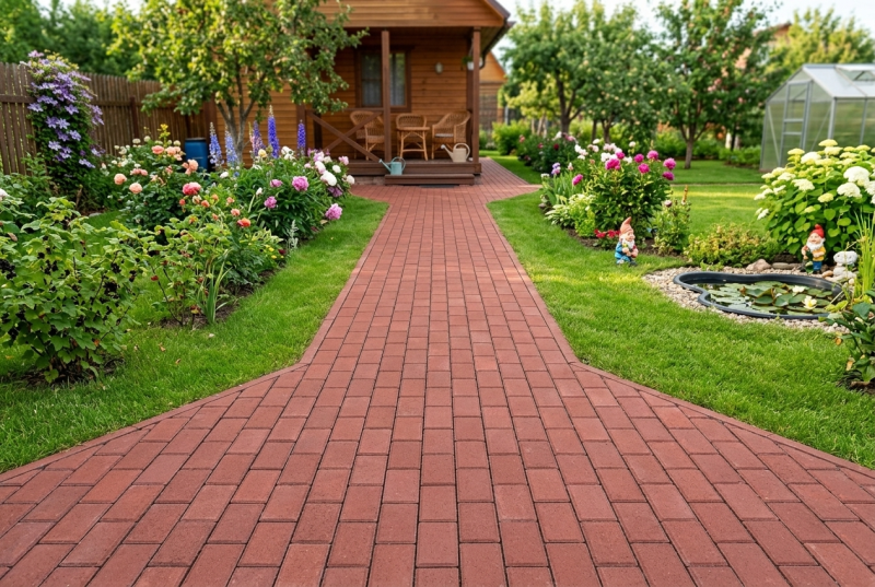 Б.1.П.6 Плитка тротуарная "Брусчатка" 200х100х60 Стандарт красный