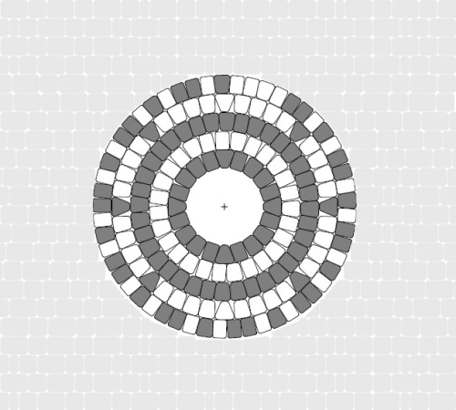 Б.1.Клк.6 Плитка тротуарная "Классико круговая" 60 мм Стандарт серый