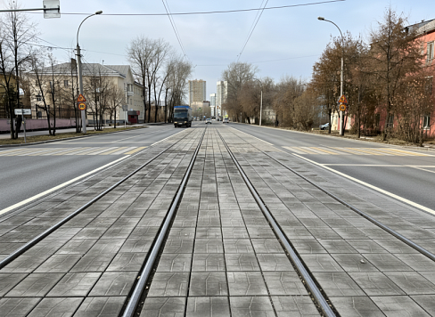 Сложные формы завода «Ревертек»: плиты для трамвайных путей