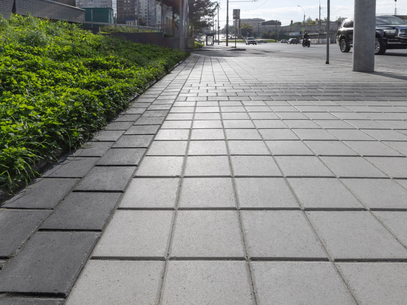 Б.3.К.6 Плитка тротуарная "Квадрат" 200х200х60 Стандарт серый