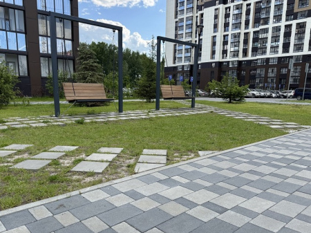 Б.7.К.6 Плита тротуарная "Квадрат" 600х600х60 Стандарт серый