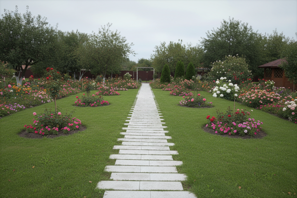 Б.6.П.8 Плита тротуарная "Прямоугольник" 900х300х80 Стандарт серый (плита шаговая)
