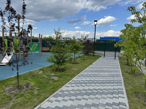 В.1.Гм.8 Плитка тротуарная "Городской микс" 80 мм Стандарт серый