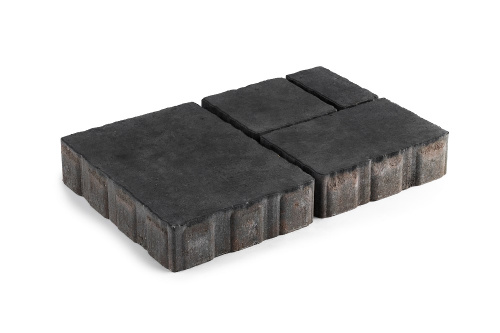 Б.1.РБ.6 Плитка тротуарная "Бавария" 60 мм Стандарт черный