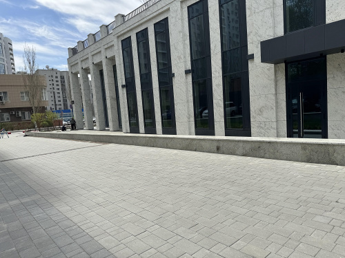 В.1.Гм.8 Плитка тротуарная "Городской микс" 80 мм Стандарт серый