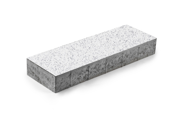 Б.3.П.8 Плита тротуарная "Прямоугольник" 600х200х80 Мрамор Белый с черным