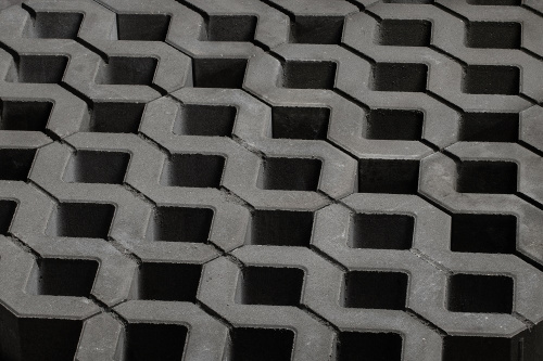 В.1.ГР.10 Газонная решетка "Меба" 600х400х100 Стандарт серый