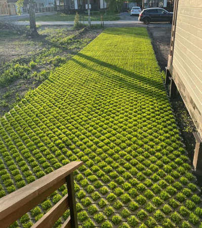 В.1.ГР.10 Газонная решетка "Меба" 600х400х100 Стандарт серый В.1.ГР.10 Газонная решетка "Меба" 600х400х100 Стандарт серый