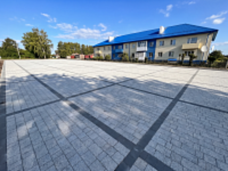 Б.1.Гм.6 Плитка тротуарная "Городской микс" 60 мм Мрамор Белый с черным