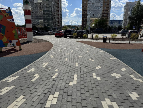 Б.1.П.6 Плитка тротуарная "Брусчатка" 200х100х60 Стандарт белый