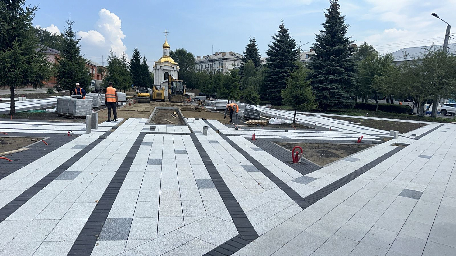 Благоустройство сквера Памяти у часовни "Всех Скорбящих Радость"