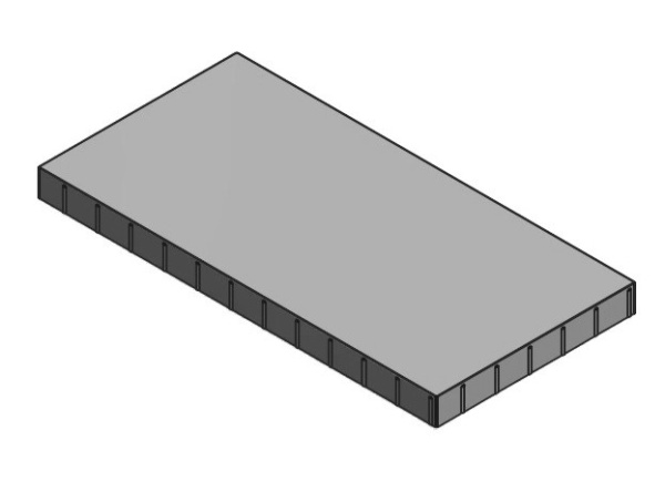 А.8.П.8 Плита тротуарная "Прямоугольник" 1200х600х80 Стандарт серый