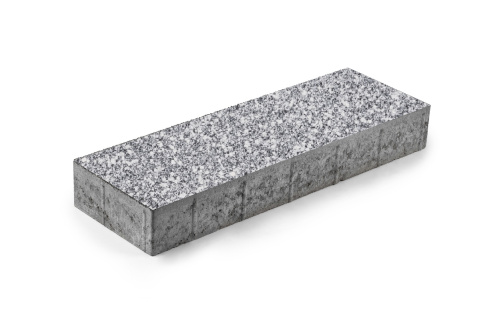 Б.3.П.8 Плита тротуарная "Прямоугольник" 600х200х80 Мрамор Черный с белым