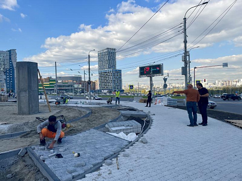 Благоустройство площади Лыщинского в Новосибирске