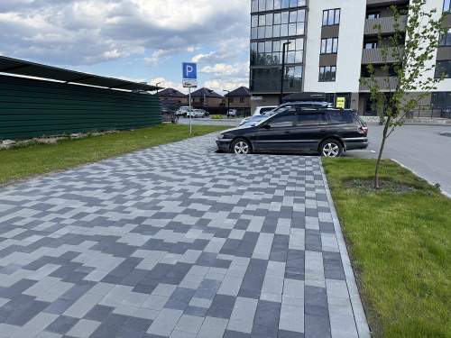 В.1.Гм.8 Плитка тротуарная "Городской микс" 80 мм Стандарт черный