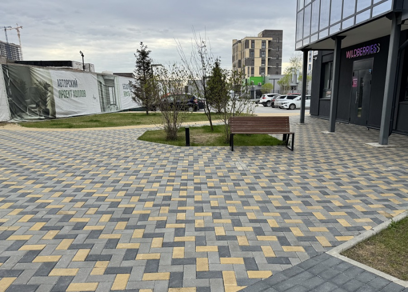 Б.1.П.6 Плитка тротуарная "Брусчатка" 200х100х60 Стандарт желтый Б.1.П.6 Плитка тротуарная "Брусчатка" 200х100х60 Стандарт желтый