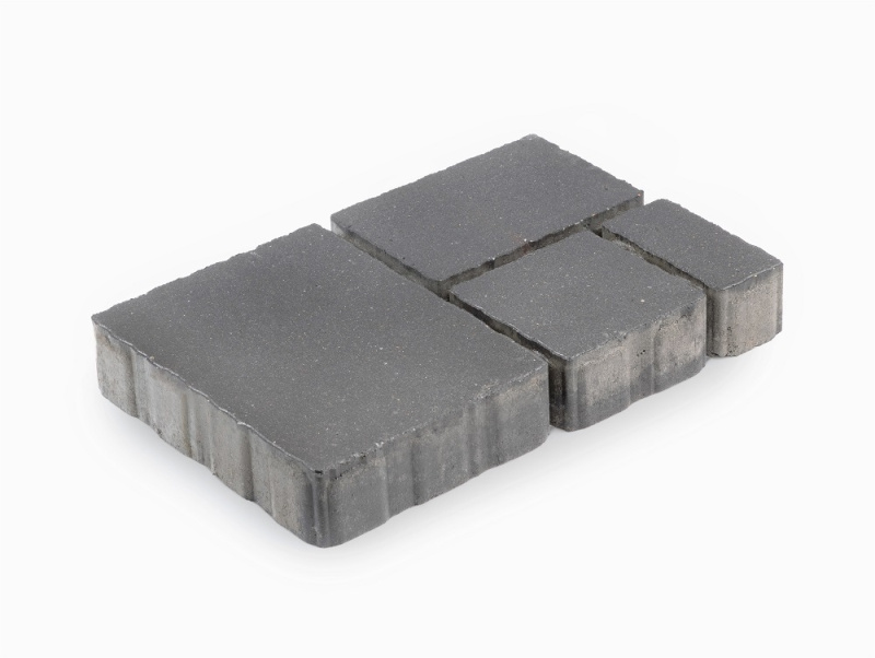 Б.1.РБ.6 Плитка тротуарная "Бавария" 60 мм Стандарт серый