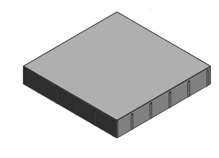 Б.6.К.8 Плита тротуарная "Квадрат" 500х500х80 Стандарт серый Б.6.К.8 Плита тротуарная "Квадрат" 500х500х80 Стандарт серый
