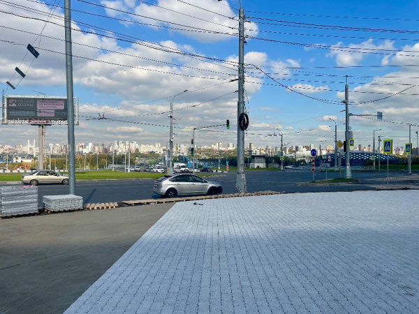 Б.1.Кл.6 Плитка тротуарная "Классико" 60 мм Мрамор Белый с черным