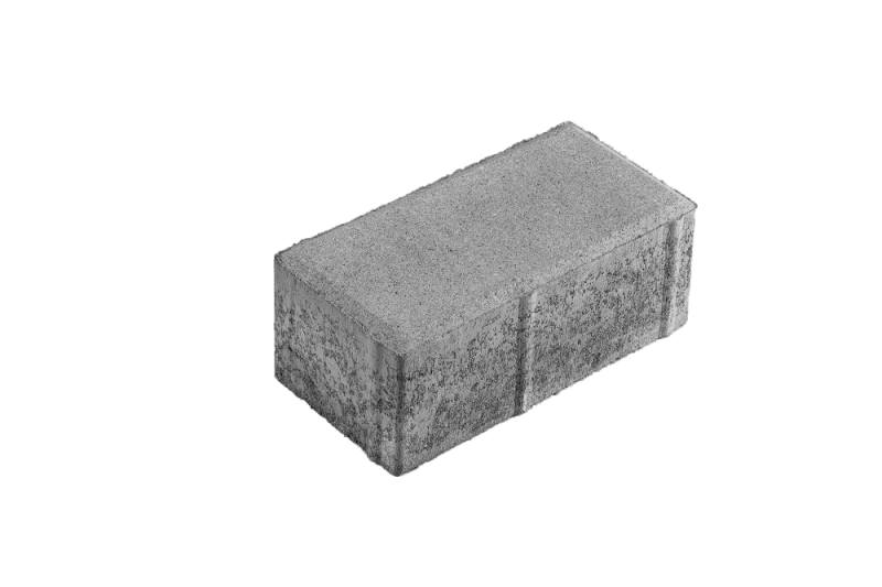 В.1.П.8 Плитка тротуарная "Брусчатка" 200х100х80 Стандарт серый