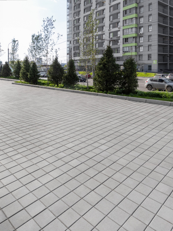 Б.3.К.6 Плитка тротуарная "Квадрат" 200х200х60 Стандарт серый