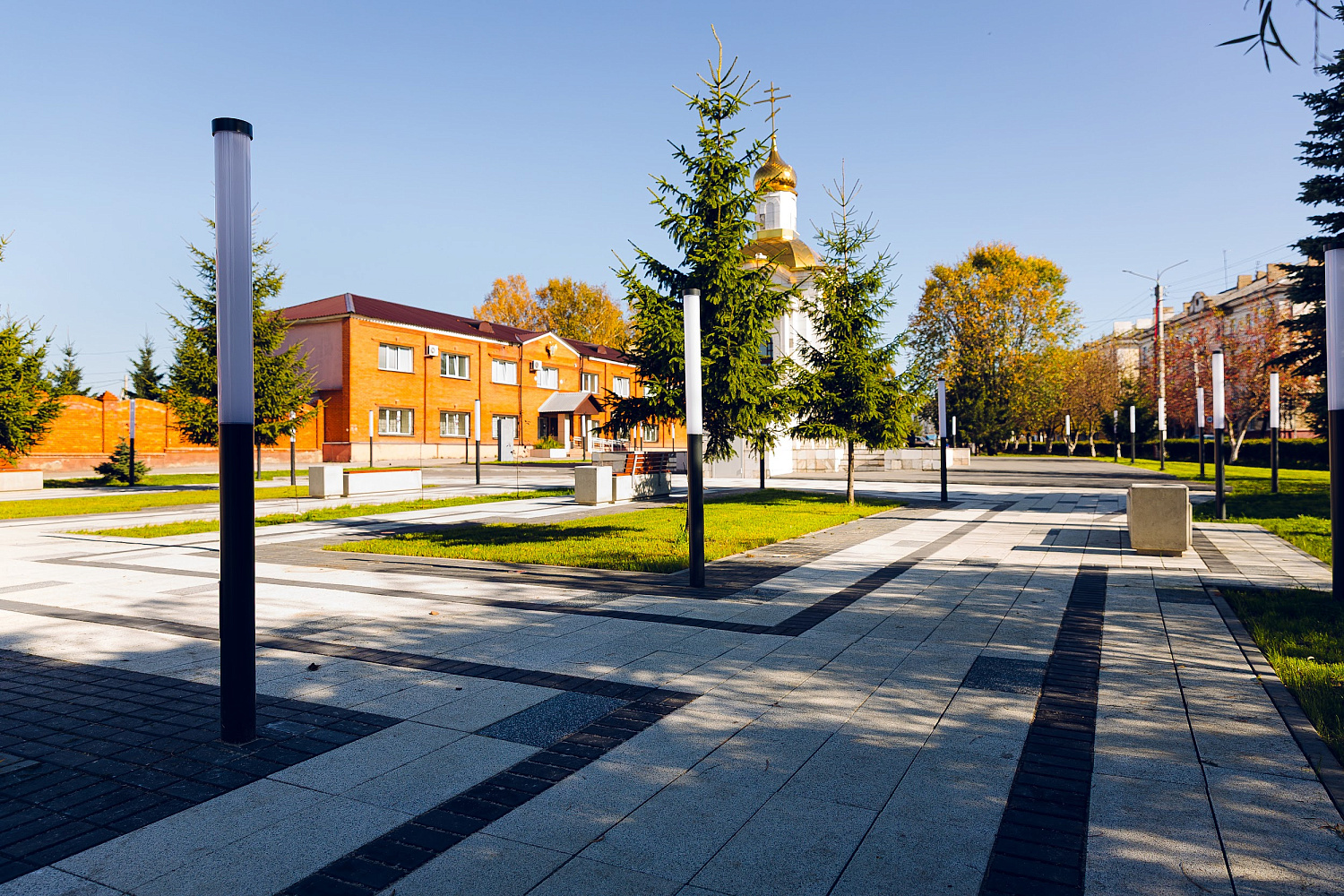 Сквер Памяти у часовни "Всех Скорбящих Радость", г. Ленинск-Кузнецкий