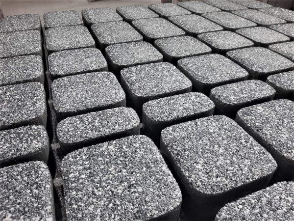 Б.1.Кл.6 Плитка тротуарная "Классико" 60 мм Мрамор Черный с белым