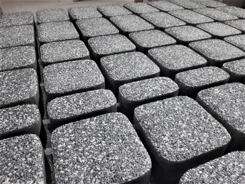 Б.1.Кл.6 Плитка тротуарная "Классико" 60 мм Мрамор Черный с белым