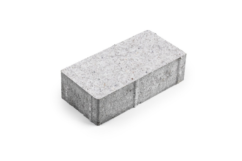 Б.1.П.6 Плитка тротуарная "Брусчатка" 200х100х60 Мрамор Белый