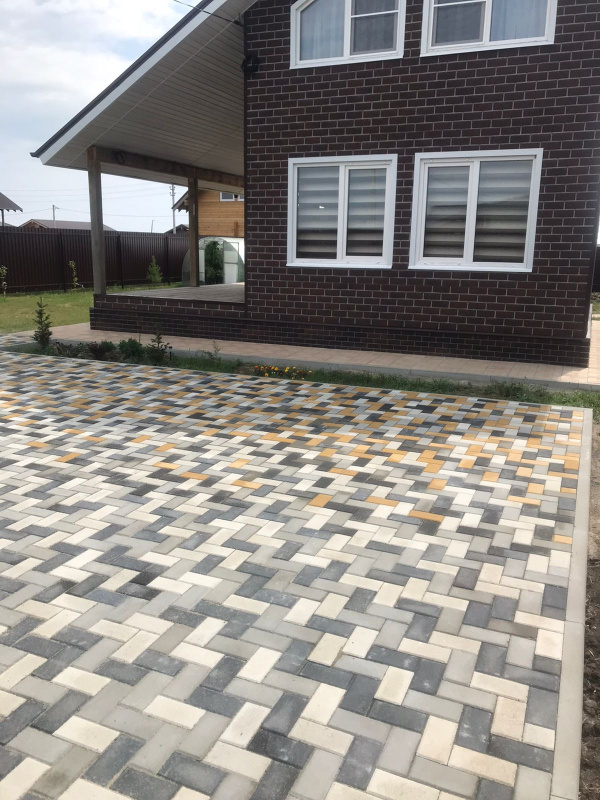 А.1.П.4 Плитка тротуарная "Брусчатка" 200х100х40 Стандарт желтый А.1.П.4 Плитка тротуарная "Брусчатка" 200х100х40 Стандарт желтый