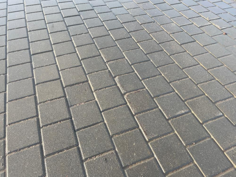 В.1.К.8 Плитка тротуарная "Квадрат" 100х100х80 Стандарт серый