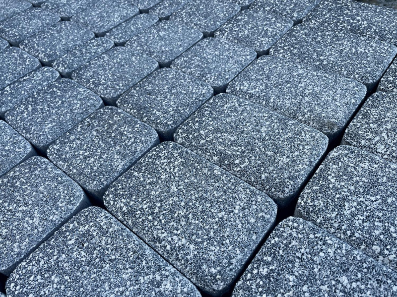 Б.1.Кл.6 Плитка тротуарная "Классико" 60 мм Мрамор Черный с белым