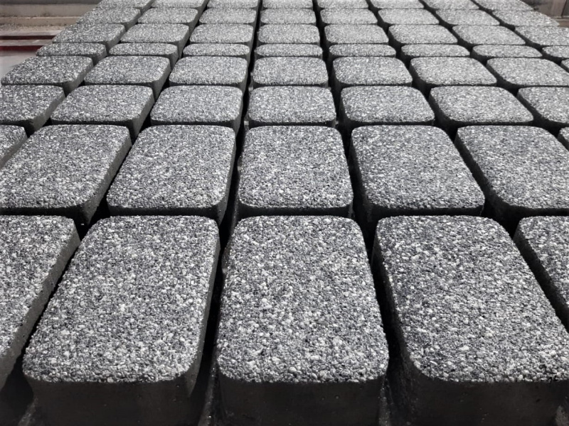 Б.1.Кл.6 Плитка тротуарная "Классико" 60 мм Мрамор Черный с белым