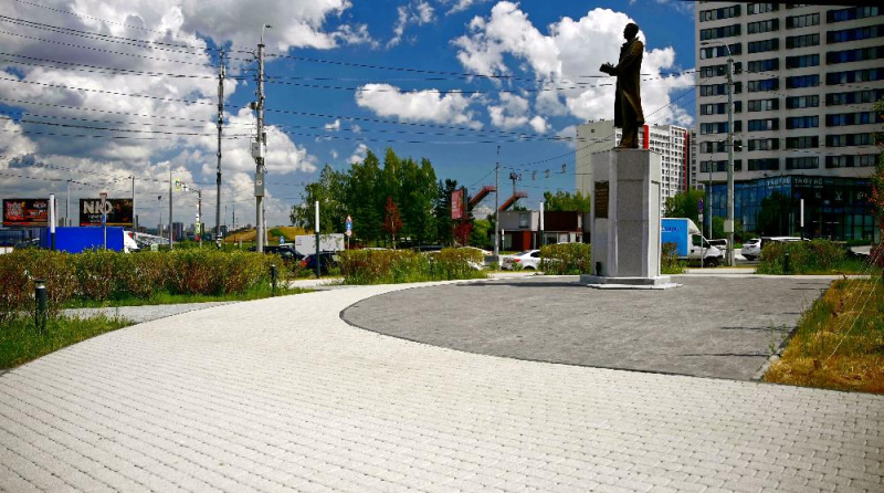 Б.1.Кл.6 Плитка тротуарная "Классико" 60 мм Мрамор Белый с черным
