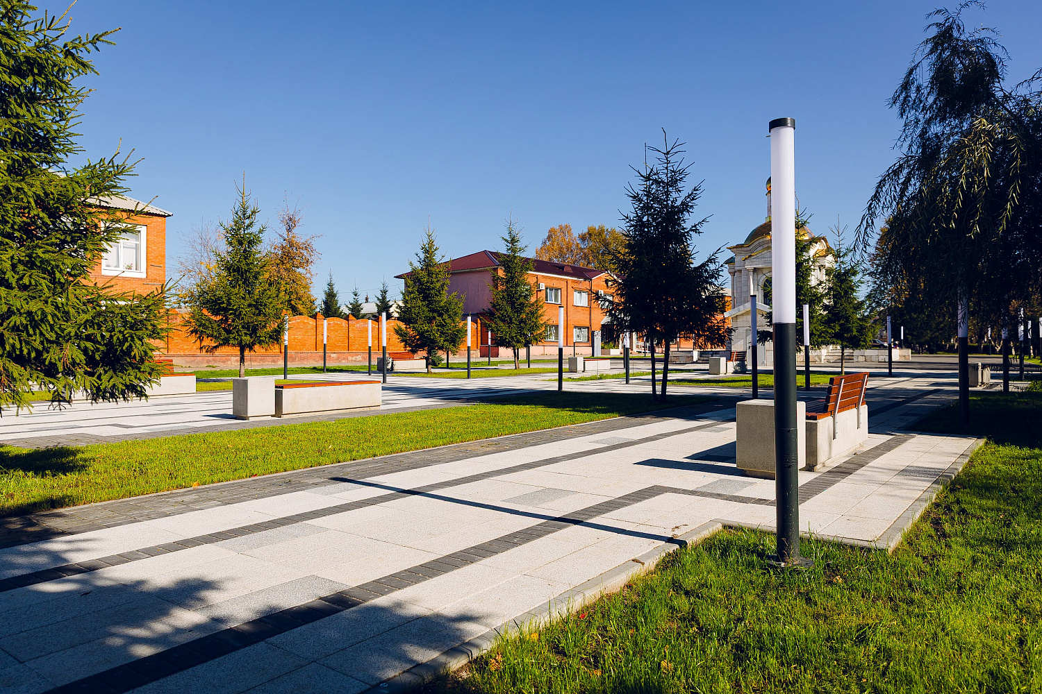 Сквер Памяти у часовни "Всех Скорбящих Радость", г. Ленинск-Кузнецкий