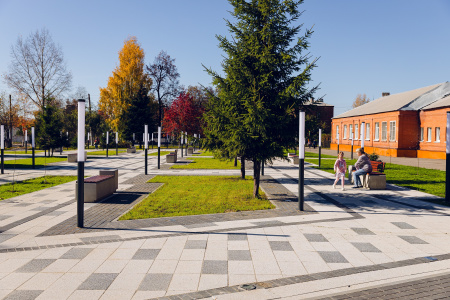 Б.2.П.6 Плита тротуарная "Прямоугольник" 600х300х60 Мрамор Черный с белым