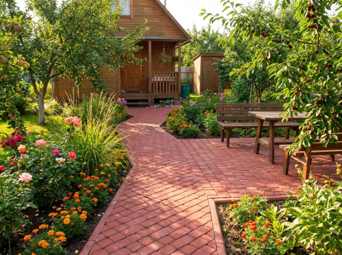 Б.1.Кл.6 Плитка тротуарная "Классико" 60 мм Стандарт красный