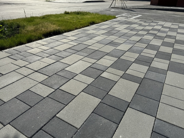 В.1.Гм.8 Плитка тротуарная "Городской микс" 80 мм Стандарт черный