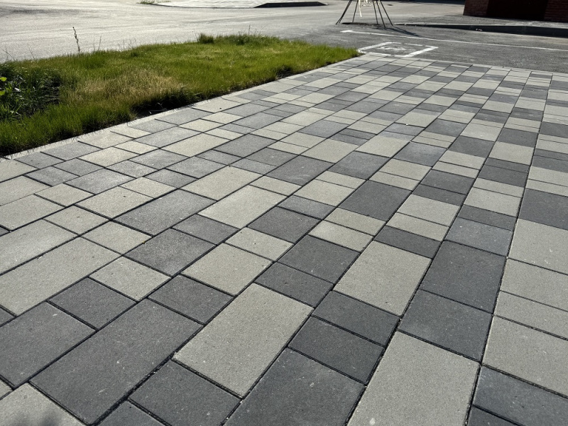 В.1.Гм.8 Плитка тротуарная "Городской микс" 80 мм Стандарт черный