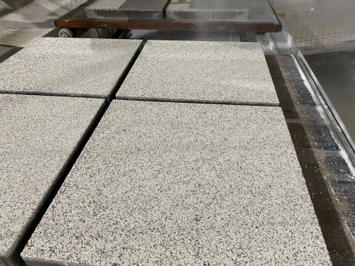 Б.6.К.8 Плита тротуарная "Квадрат" 500х500х80 Мрамор белый с черным