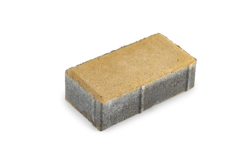 А.1.П.4 Плитка тротуарная "Брусчатка" 200х100х40 Стандарт желтый