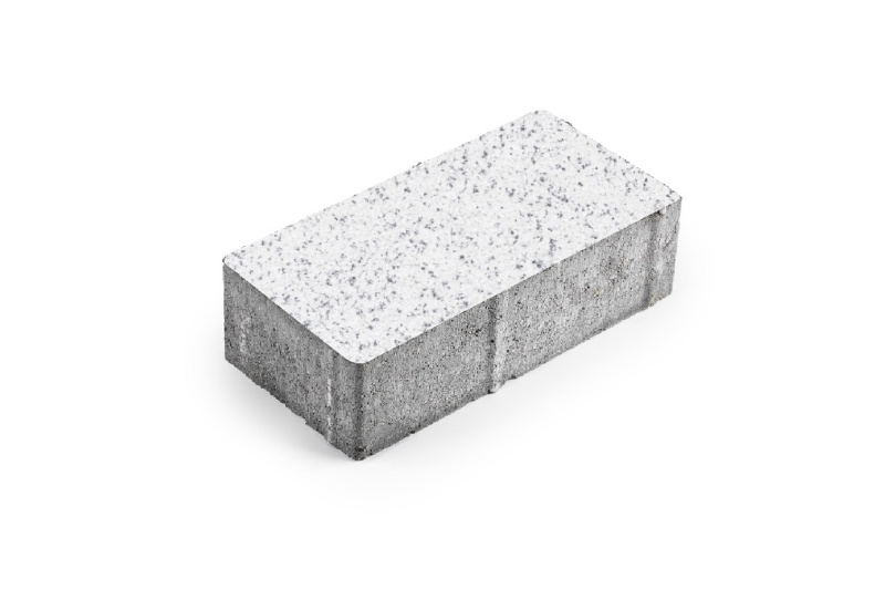 Б.1.П.6 Плитка тротуарная "Брусчатка" 200х100х60 Мрамор Белый с черным