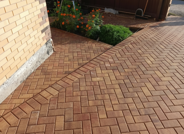 Б.1.П.6 Плитка тротуарная "Брусчатка" 200х100х60 Колормикс Алтайский Марс