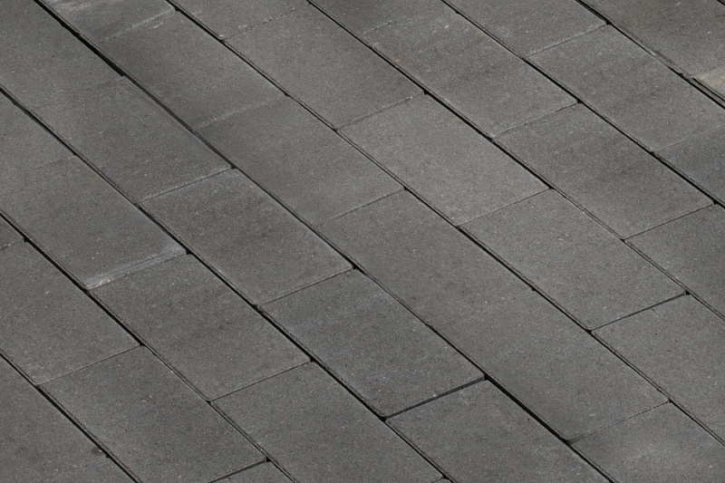 В.1.П.8 Плитка тротуарная "Брусчатка" 200х100х80 Стандарт серый (микрофаска)