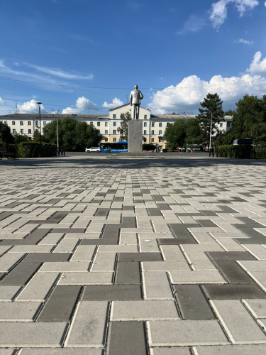 В.1.П.8 Плитка тротуарная "Брусчатка" 200х100х80 Стандарт белый