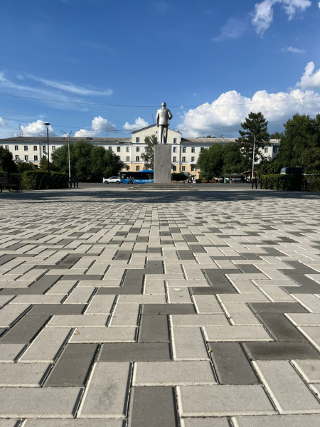 В.1.П.8 Плитка тротуарная "Брусчатка" 200х100х80 Стандарт белый