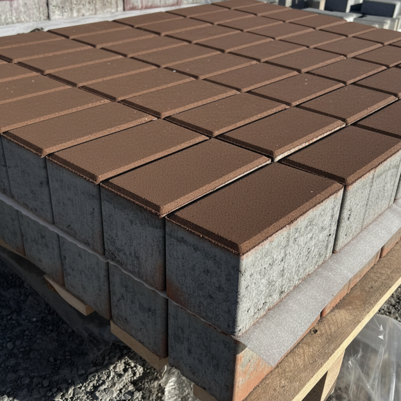 Г.1.П.10 Плитка тротуарная "Брусчатка" 200х100х100 Стандарт коричневый